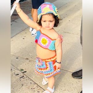 Colorful Crochet Toddler Outfit